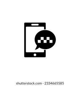  símbolo de la cabina del icono del vector del taxi
