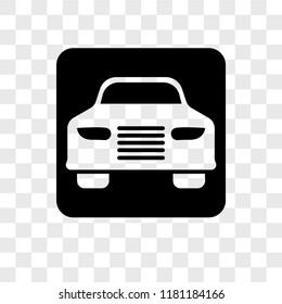 Taxi vector icon isolated on transparent background, Taxi logo concept