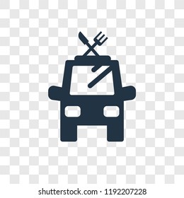 Taxi vector icon isolated on transparent background, Taxi transparency logo concept