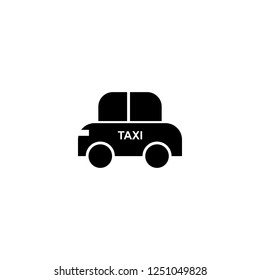 taxi vector icon. taxi sign on white background. taxi icon for web and app