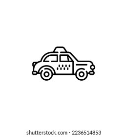 taxi vector icon. transportation icon outline style. perfect use for logo, presentation, website, and more. simple modern icon design line style