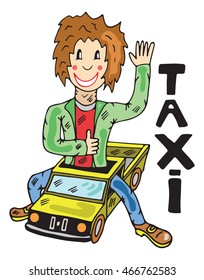 taxi vector illustration