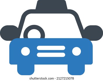 taxi Vector illustration on a transparent background. Premium quality symbols. Glyphs  vector icon for concept and graphic design.