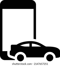 ilustración de taxi Vector en un fondo transparente. Símbolos de calidad premium. Icono vector glifos para concepto y diseño gráfico.