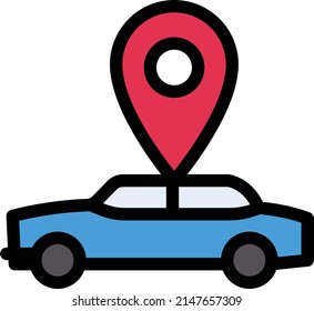 ilustración de taxi Vector en un fondo transparente. Símbolos de calidad premium. Icono vectorial de trazo para el concepto y diseño gráfico.