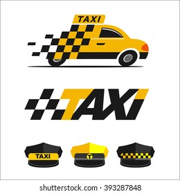 Taxi. Vector logos. Icons