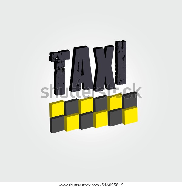 Taxi. Vector logos\
Icons emblem. Yellow\
logo