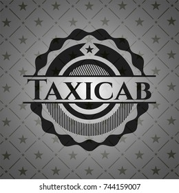 Taxicab black emblem. Vintage.