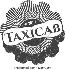 Taxicab grunge stamp