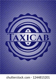 Taxicab with jean texture