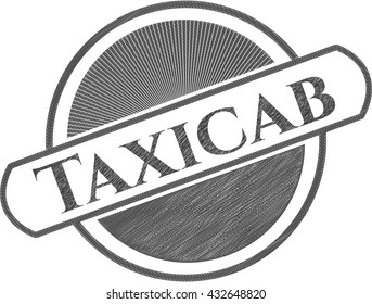 Taxicab pencil strokes emblem