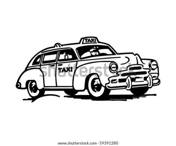 TaxiCab - Retro Clip\
Art
