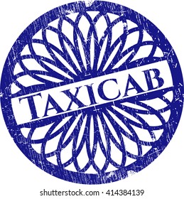 Sello de goma de taxi