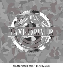 Taxi-driver on grey camo pattern