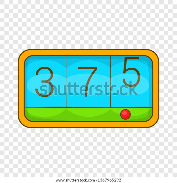 Taximeter icon in cartoon style isolated on background\
for any web design 