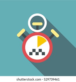 Taximeter icon. Flat illustration of taximeter vector icon for web