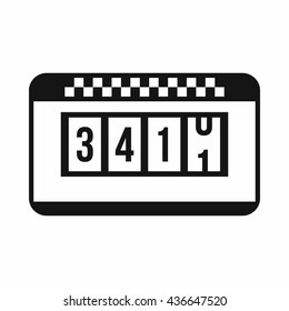 Taximeter icon, simple style