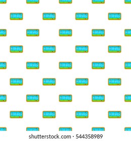 Taximeter pattern. Cartoon illustration of taximeter vector pattern for web