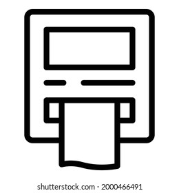 Taximeter taxi icon. Outline Taximeter taxi vector icon for web design isolated on white background