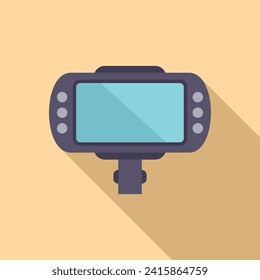 Taximeter trip icon flat vector. Cab app. Driver speed service