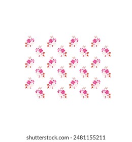 taxtile  printed flower design in colourful vector
