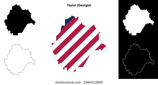 Mapa de Taylor County (Georgia)