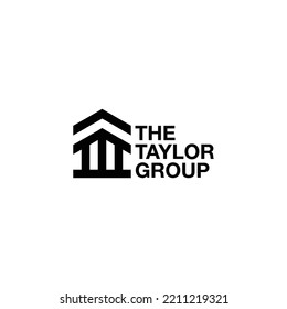 Taylor Group Logo Building Design Stock Vector (Royalty Free ...