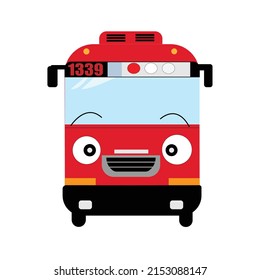 Tayo Cartoon Bus Vector Illustration Icon Stock Vector (Royalty Free ...