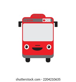 Tayo cartoon bus vector illustration icon
