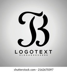 Imagen vectorial del logotipo de belleza TB
