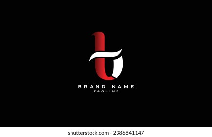 TB, BT, Abstract initial monogram letter alphabet logo design