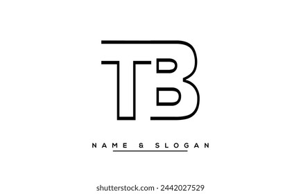 TB, BT Abstract Lettres Logo Monogramme