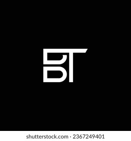 TB or BT abstract outstanding professional business awesome artistic branding company different colors illustration logo