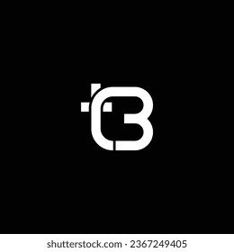 Abstrakt von TB oder BT herausragende professionelle Unternehmen fantastische künstlerische Branding-Unternehmen verschiedene Farben Logo