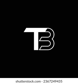 TB or BT abstract outstanding professional business awesome artistic branding company different colors illustration logo