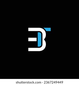 TB or BT abstract outstanding professional business awesome artistic branding company different colors illustration logo