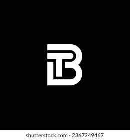 TB o BT abstract sobresaliente negocio profesional asombroso marca artística empresa de diferentes colores ilustración logo