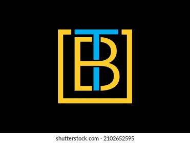 TB or BT initial letter design