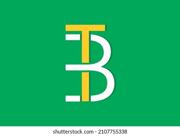 Diseño de letras iniciales TB o BT