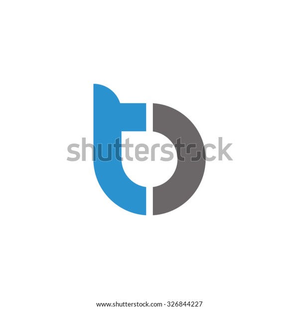 Tb Bt Initial Overlapping Rounded Letter Stock Vector (Royalty Free ...