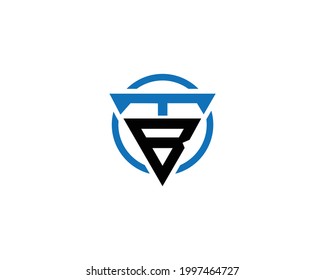 TB And BT Letter Logo Design Creative Modern Vector