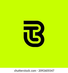 TB BT logo. the letter T and B perfectly combined into a new, modern and original Logo