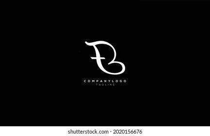 TB BT T Y B Resumen diseño del logotipo del alfabeto de la letra del monograma inicial