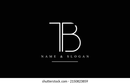 TB, BT, T, B abstract letters logo monogram