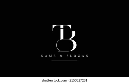 TB, BT, T, B abstract letter logo monogram