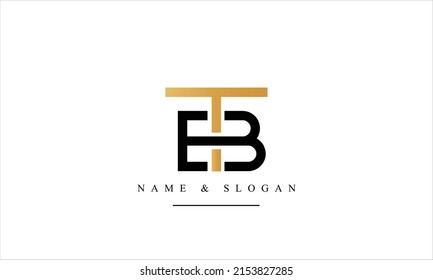 TB, BT, T, B abstract letter logo monogram