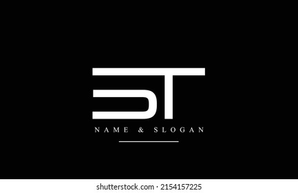 TB, BT, T, B abstract letters logo monogram