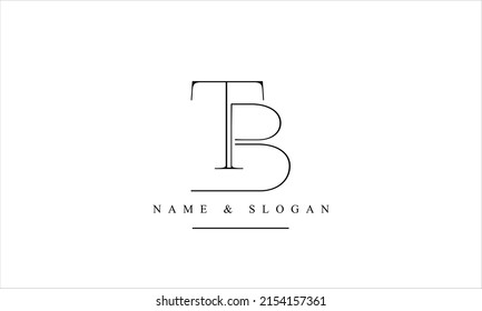 TB, BT, T, B abstract letters logo monogram