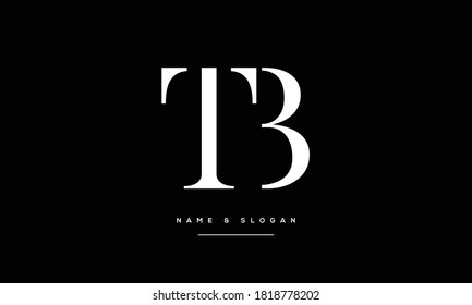 TB ,BT,T,B Abstract Letters Logo Monogram