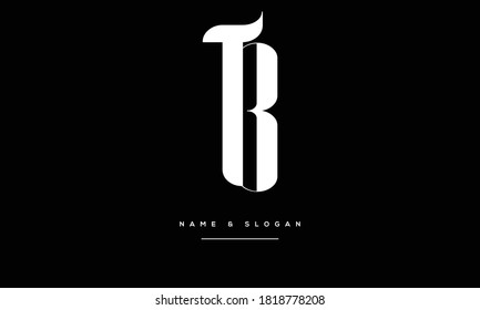 TB ,BT,T,B Abstract Letters Logo Monogram
